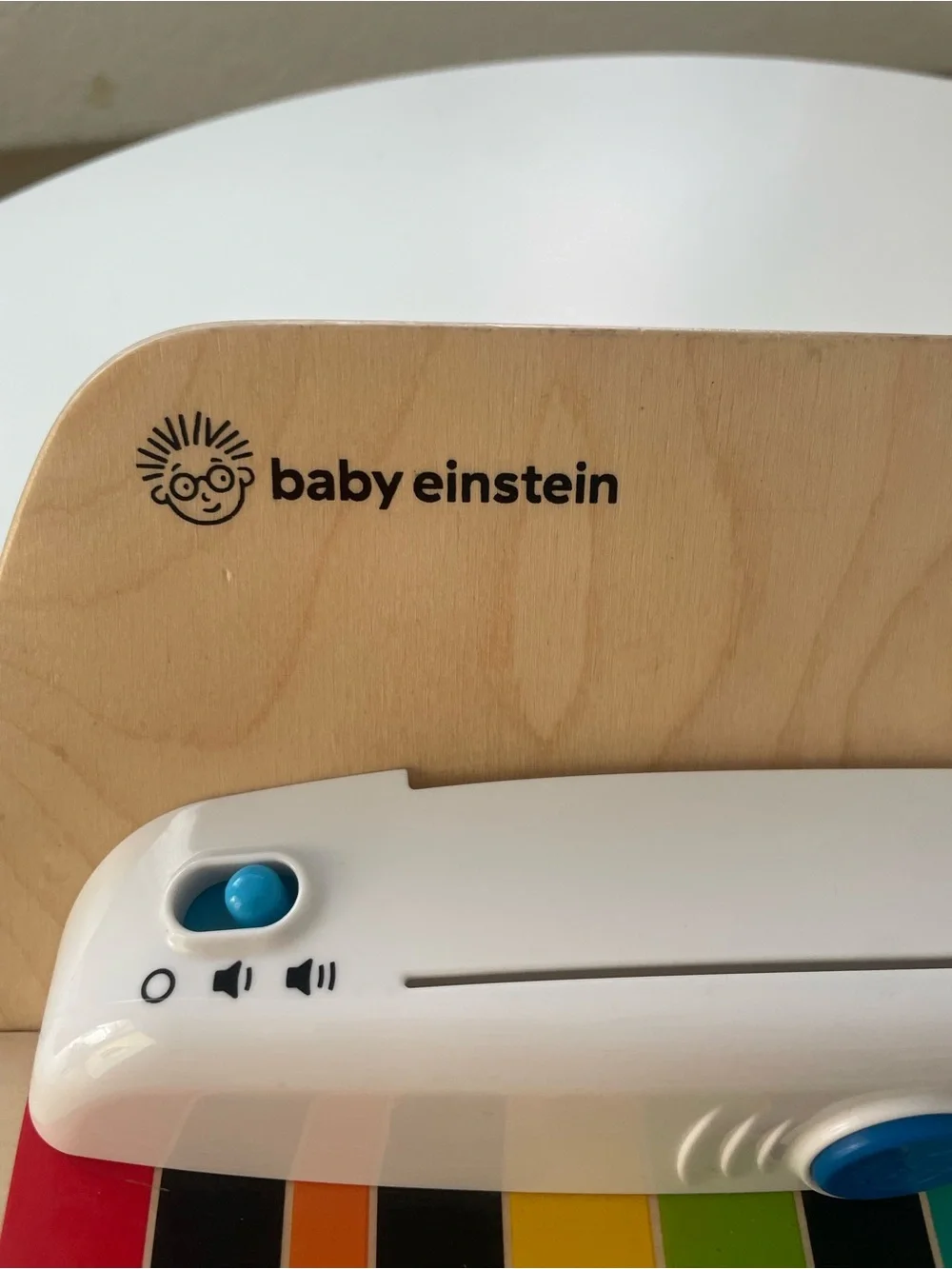 Baby Einstein x Hape Rainbow Piano Toy - White with Multicolor Keys
